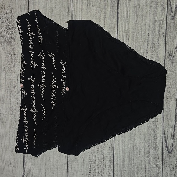 Victoria's Secret Other - Victoria's Secret Bikini Panties Set Black/Pink Size L NWT